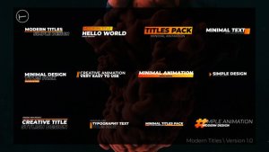 Videohive Modern Titles | After Effects 45613340 Titles template preview