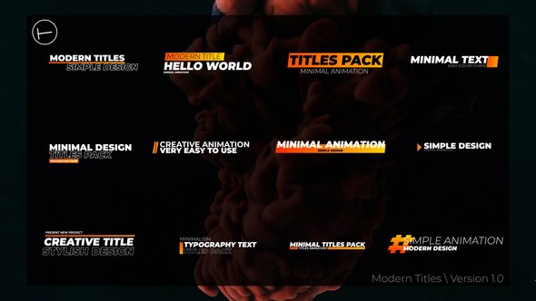 Videohive Modern Titles | After Effects 45613340 Titles template preview