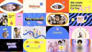 Videohive PopArt Promo Openers template preview
