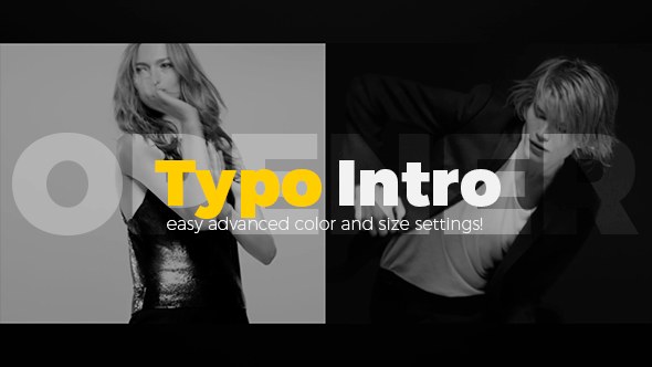 Videohive Typo Intro Opener Openers template preview