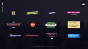 Videohive Modern and Trend Titles | After Effects Titles template preview