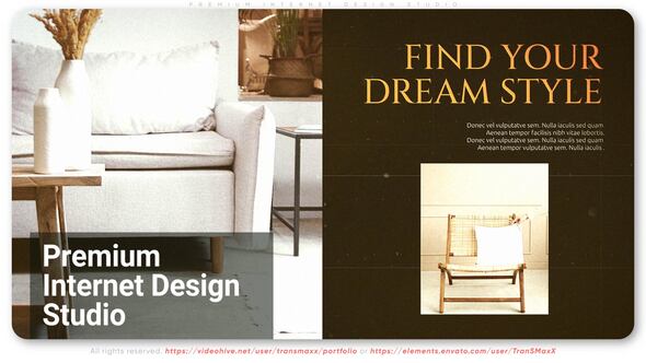 Videohive Premium Internet Design Studio Openers template preview