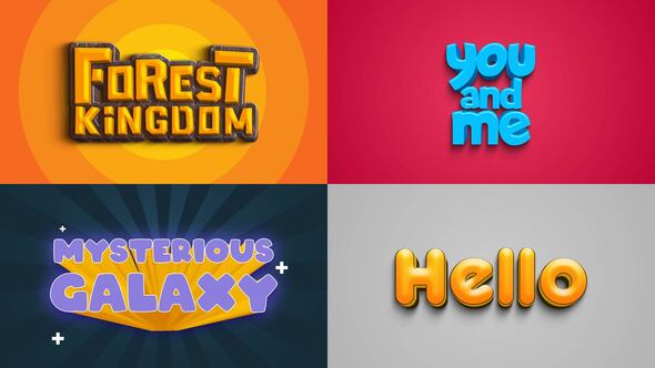 Videohive Text Effect - Cartoon Style 02 Titles template preview