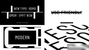 Videohive Abstract Typo Intro Openers template preview