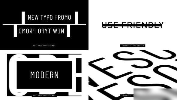 Videohive Abstract Typo Intro Openers template preview