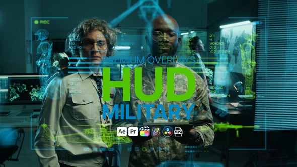 Videohive Premium Overlays HUD Military Elements template preview