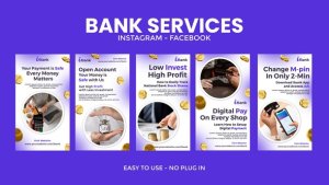 Videohive Bank Services Instagram Stories Product Promo template preview