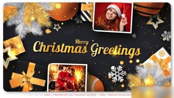 Videohive Christmas Greetings 29402779 Openers template preview