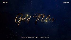 Videohive Gold Titles 4K Titles template preview