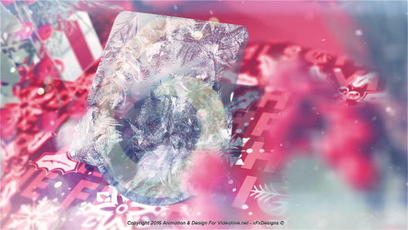 Christmas SnowFlake Logo Video Displays template preview