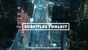 Videohive Subtitles Toolkit Titles template preview