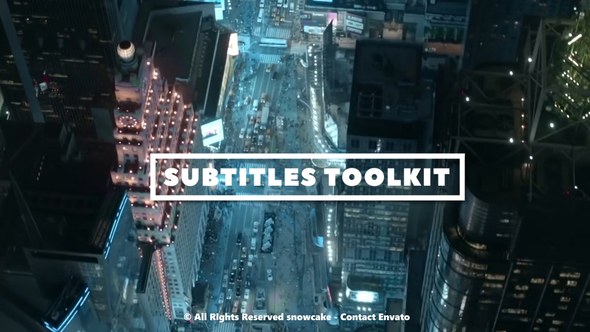 Videohive Subtitles Toolkit Titles template preview