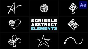 Videohive Scribble Abstract Elements | After Effects Elements template preview