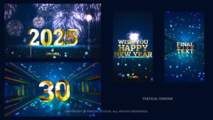 Videohive Golden Countdown Elements template preview