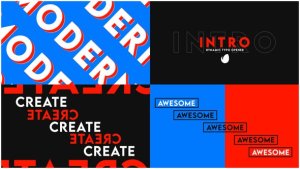 Videohive Dynamic Typo Opener - Bold Typography Promo Openers template preview