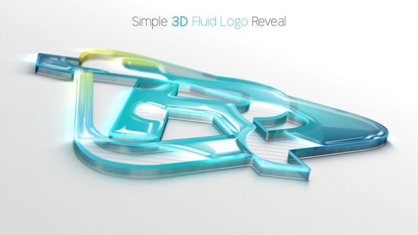 Videohive Simple 3D Fluid Logo Reveal Logo Stings template preview
