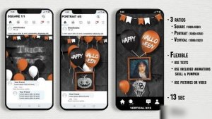 Videohive Halloween Social Media Opener Openers template preview