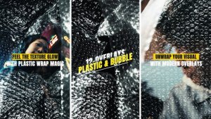 Videohive Vertical Plastic & Bubble Wrap Overlays Elements template preview