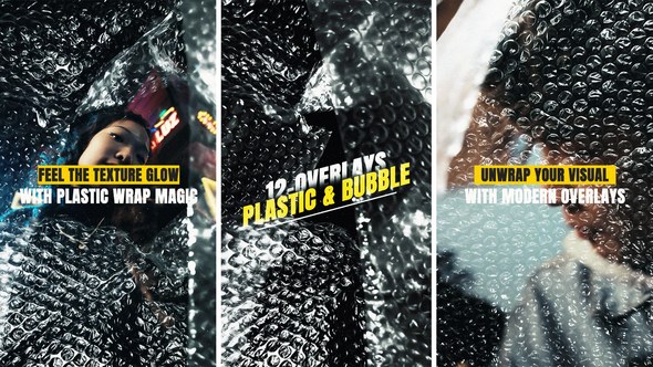 Videohive Vertical Plastic & Bubble Wrap Overlays Elements template preview