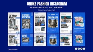 Videohive Onuxe Fashion Instagram Product Promo template preview