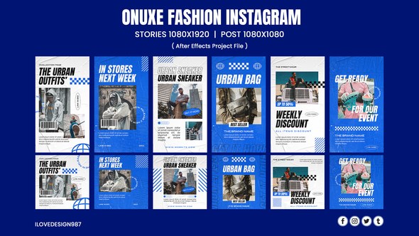 Videohive Onuxe Fashion Instagram Product Promo template preview