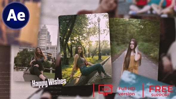 Videohive Memories PhotoSlideshow 3D Video Displays template preview