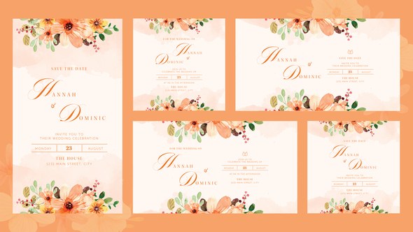 Videohive Joy Wedding Invitation Openers template preview