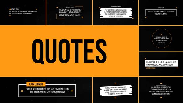 Videohive Modern Quotes | After Effects 37437294 Titles template preview