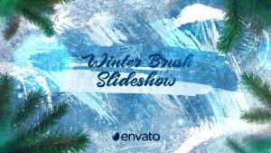 Videohive Winter Brush Slideshow Video Displays template preview