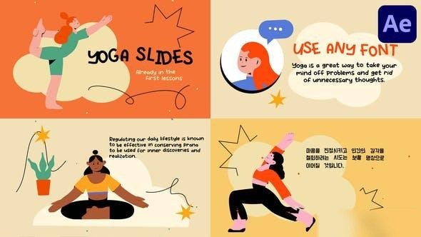 Videohive Yoga Explainer Slides for After Effects Openers template preview