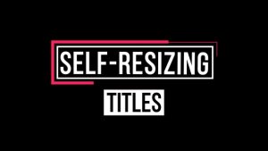 Self-Resizing Titles Video Displays template preview