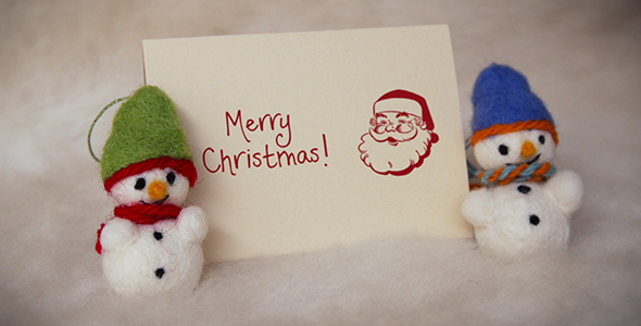 Felt Christmas & New Year Greetings - Videohive Video Displays template preview