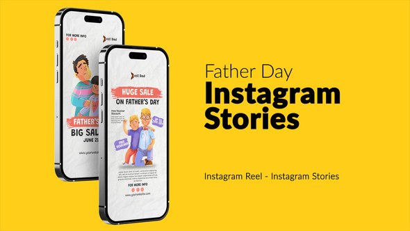 Videohive Father Day Instagram Stories Openers template preview