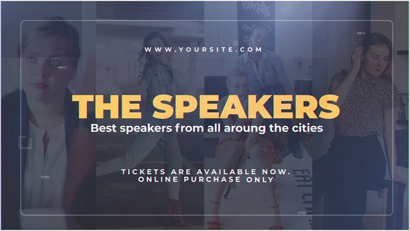 Videohive The Speakers Openers template preview