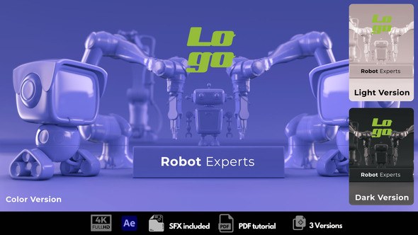 Videohive Robot Experts Logo Stings template preview