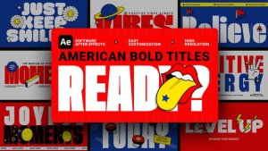 Videohive Animated American Bold Titles for Ae Titles template preview