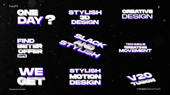 Videohive Text Animation // After Effects 56449826 Titles template preview