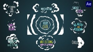 Videohive Smoke Cartoon Titles [After Effects] Titles template preview
