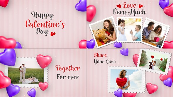 Videohive Valentine Day Slideshow Video Displays template preview
