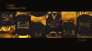 Videohive Valentines Day Instagram Video Displays template preview