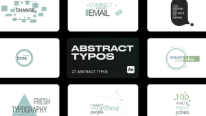 Videohive Abstract Typo for After Effects Titles template preview