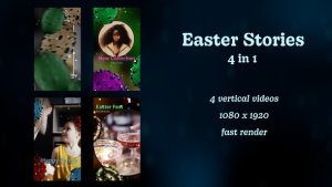 Videohive Easter Stories - 4 In 1 Easter template preview