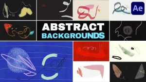 Videohive Abstract Scribble Looped Backgrounds | After Effects Elements template preview