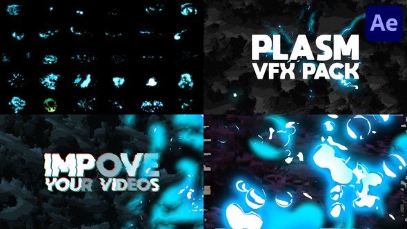 Videohive Plasma VFX Pack | After Effects Elements template preview