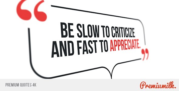 Premium Quotes Video Displays template preview
