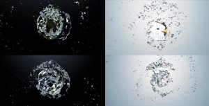 Videohive Water Blast Logo Logo Stings template preview