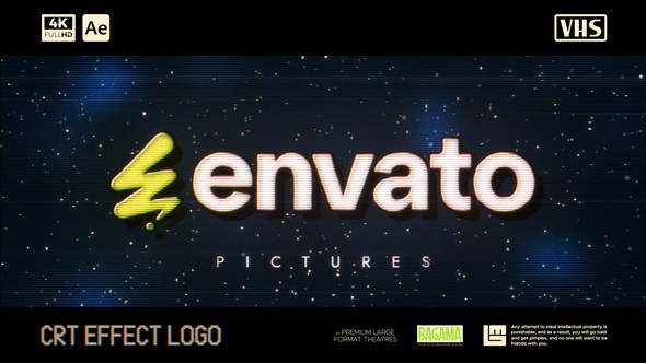 Videohive Vintage VHS Logo Logo Stings template preview