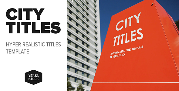 Videohive City Titles | Realistic Titles Opener Openers template preview