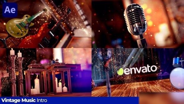 Videohive Vintage Music Intro Openers template preview