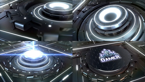 Videohive Techno Gaming Intro Logo Reveal Logo Stings template preview